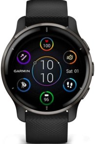 Смарт годинник Garmin Venu 2 Plus Slate/Black with Black Band (010-02496-11)