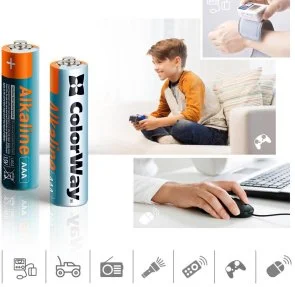 Фото: Батарейка ColorWay Alkaline Power LR03 AAA BL/24 (CW-BALR03-24PB) № 3 | KTC