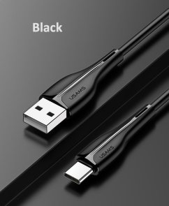 Кабель Usams US-SJ372 U38 2A AM / Type-C 1m Black (SJ372USB01)