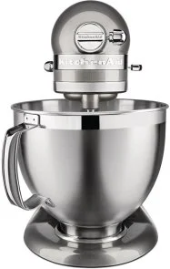 Фото: Планетарний міксер KitchenAid Mixer tilt-head 4.8L Artisan Premium 5KSM185PS Medallion Silver (5KSM185PSEMS) № 2 | KTC