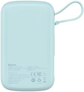 Батарея універсальна Baseus Qpow Pro 10000mAh QC20W with Lightning cable Blue (PPQD020003)