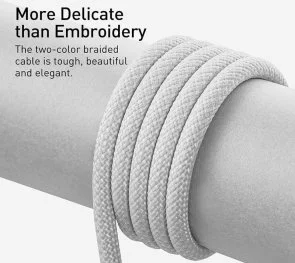 Фото: Кабель Baseus Dynamic Series Fast Charging Data Cable 2.4A AM / Lightning 1m White (CALD000402) № 3 | KTC