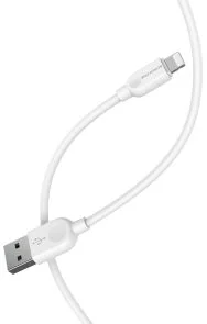 Фото: Кабель BOROFONE BX14 LinkJet 2.4A AM / Lightning 1m White (BX14L1W) № 3 | KTC