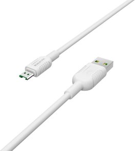 Кабель BOROFONE BX33 Billow 4A AM / MicroUSB 1m White (BX33MW)