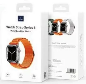 Фото: Ремінець WIWU for Apple Watch 38/40/41mm - Nylon Watch Band Orange (6936686408370) № 2 | KTC