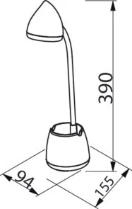 Фото: Настільна лампа Philips LED Reading Desk lamp Hat White (929003241007) № 5 | KTC