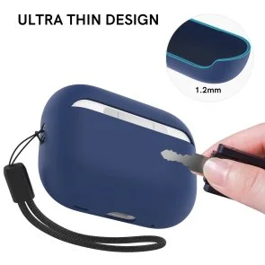 Фото: Чохол for AirPods Pro 2 - Silicon Case Two Parts Midnight blue № 2 | KTC