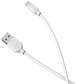 Кабель BOROFONE BX14 LinkJet 2.4A AM / MicroUSB 1m White (BX14M1W)