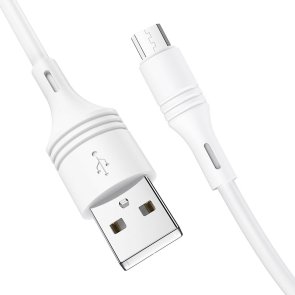 Кабель BOROFONE BX43 CoolJoy 2.4A AM / MicroUSB 1m White (BX43MW)