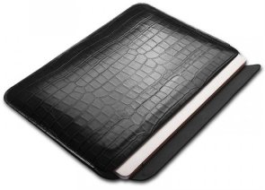 Чохол WIWU Skin Croco Geniunie Leather Sleeve for MacBook Pro 14.2 Black (6936686403993)
