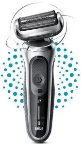 Фото: Електробритва Braun Series 7 71-S1000s Flex Wet/Dry Silver/Black (81770264) № 3 | KTC