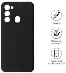 Чохол ArmorStandart for Tecno Spark 8C - Matte Slim Fit Camera cover Black (ARM64524)