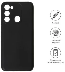 Фото: Чохол ArmorStandart for Tecno Spark 8C - Matte Slim Fit Camera cover Black (ARM64524) № 2 | KTC
