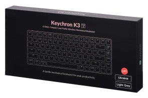 Клавіатура Keychron K3 84 Key Gateron Blue RGB UKR/ENG/RUS USB/WL Black