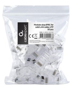 Конектор Cablexpert RJ-45 8P8C 50pcs (LC-8P8C-001/50)