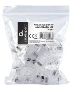 Фото: Конектор Cablexpert RJ-45 8P8C 50pcs (LC-8P8C-001/50) № 2 | KTC