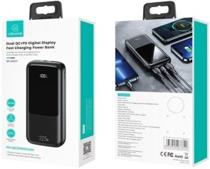 Батарея універсальна Usams US-CD177 PB58 10000mAh 22.5W Black (20KCD17701)