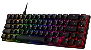 Клавіатура HyperX Alloy Origin 65 Red RGB ENG/RU USB Black (4P5D6AX)