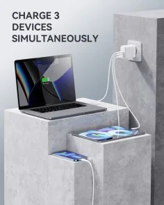 Фото: Зарядний пристрій VOLTME Revo GaNIII 65W White (V2024) № 5 | KTC