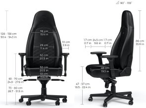 Крісло Noblechairs Icon Black (GAGC-087)