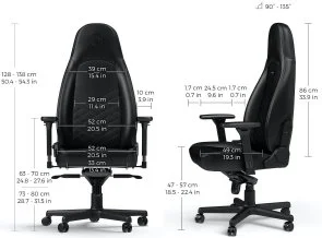 Фото: Крісло Noblechairs Icon Black (GAGC-087) № 11 | KTC