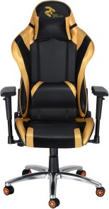 Крісло 2E GC003 Black/Gold (2E-GC003BLG)