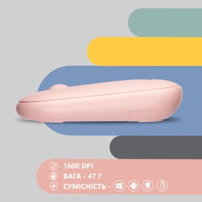 Миша 2E MF300 Silent Wireless Mallow Pink (2E-MF300WPN)