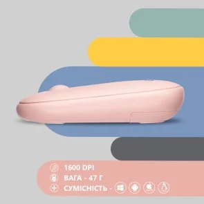 Фото: Миша 2E MF300 Silent Wireless Mallow Pink (2E-MF300WPN) № 6 | KTC