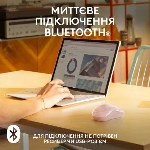Фото: Миша Logitech M240 Silent Rose (910-007121) № 7 | KTC