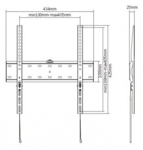 Кронштейн Gembird WM-55F-02 Black