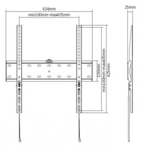 Фото: Кронштейн Gembird WM-55F-02 Black № 3 | KTC
