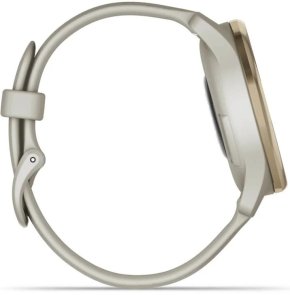 Смарт годинник Garmin Vivomove Trend Cream Gold Stainless Steel Bezel with French Gray Case and Silicone Band (010-02665-02)