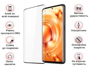 Фото: Захисне скло BeCover for Xiaomi 12 Lite - Black (708560) № 3 | KTC