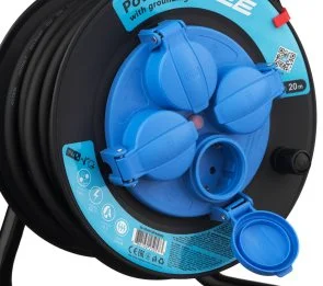 Фото: Подовжувач 2E CR4315IP44M20 4/20m Black (2E-CR4315IP44M20) № 4 | KTC