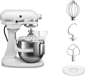 Фото: Планетарний міксер KitchenAid Mixer Bowl-Lift 4.8L - Heavy Duty 5KPM5E White (5KPM5EWH) № 5 | KTC