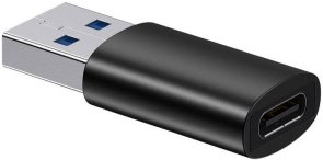 Перехідник Baseus Ingenuity Series Mini OTG Adaptor AM / Type-C Black (ZJJQ000101)