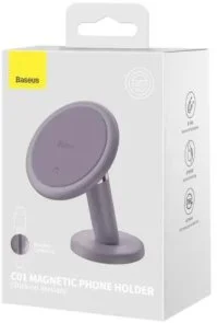 Фото: Кріплення для мобільного телефону Baseus C01 Magnetic Stick-on Version Purple (SUCC000005) № 5 | KTC