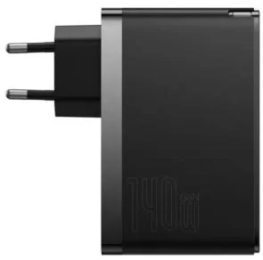 Фото: Зарядний пристрій Baseus GaN5 Pro Fast Charger 140W Black with Type-C/Type-C (CCGP100201) № 4 | KTC