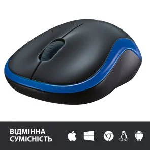 Фото: Миша Logitech M185 Blue (910-002236) № 6 | KTC