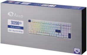 Клавіатура Akko 3098N 98Key TTC Honey Hot-Swap RGB ENG/UKR White/Blue (6925758618335)