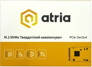  SSD-накопичувач Atria X500S PCIe 3.0 x4 NVMe 256GB (ATNVMX500S/256)