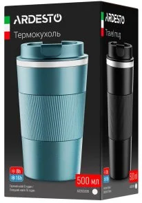 Фото: Термочашка Ardesto Urban 500ml Dark Blue (AR2650DB) № 4 | KTC