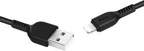 Фото: Кабель Hoco X13 2.4A AM / Lightning 1m Black (6957531061144) № 2 | KTC