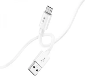 Фото: Кабель Hoco X87 Magic silicone 2.4A AM / MicroUSB 1m White (6931474783226) № 2 | KTC