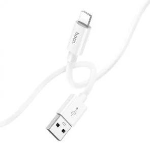 Фото: Кабель Hoco X87 Magic silicone 2.4A AM / Lightning 1m White (6931474783202) № 3 | KTC
