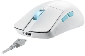 Фото: Миша ASUS ROG Harpe Ace Aim Lab Edition White (90MP02W0-BMUA10) № 9 | KTC