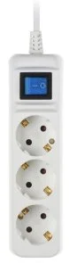 Фото: Мережевий фільтр 2E U03ESM1.5 1.5/3 White (2E-U03ESM1.5) № 2 | KTC