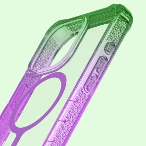Фото: Чохол iTSkins for iPhone 15 Pro Supreme R Prism with MagSafe Light green and light purple (AP5X-SUPMA-LGLP) № 6 | KTC