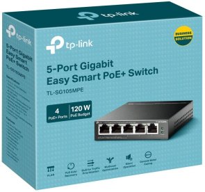 Комутатор TP-Link TL-SG105MPE