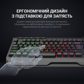 Клавіатура GamePro GK550 USB Black